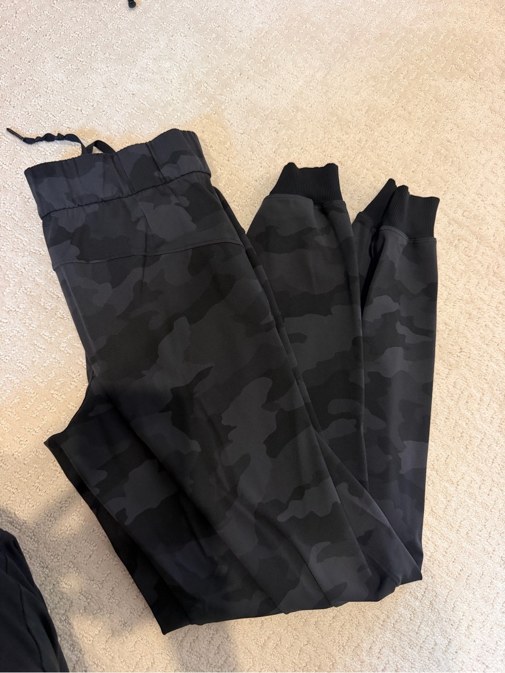 lululemon athletica Black & Charcoal Camouflage Joggers